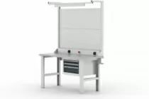 Верстак серии TITAN с подвесной тумбой с 3 ящиками и комплектующими Ferrum 41.22300/1