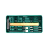 Набор инструмента ROSSVIK LST012 (молоток, зубила, выколотки), ложемент, 12 предметов