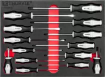UTS14STE Набор отверток стержневых в EVA ложементе 280х375 мм, 14 предметов