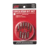 Набор бит JTC 5361 (1/4", TORX, Т7-Т40, 10 предметов в боксе)