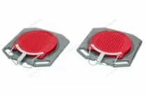 Круги поворотные (поворотные платформы) NORDBERG TP2 (RED) для сход-развала (комплект 2шт.), 400*400*50 красные