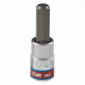 KING TONY Насадка (бита) торцевая 1/4", Hex, 1/4", L = 37 мм