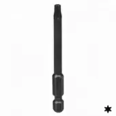 Вставка (бита) торцевая 1/4", Torx, Т8-Т30, L = 70 мм, для шуруповерта