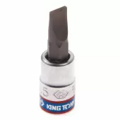 Насадка (бита) торцевая 1/4", Slotted, 5,5х1,0 мм, L = 37 мм  KING TONY 203255