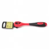 Трещотка с прорезиненной противоскользящей рукояткой 1/4'' Partner PA-802B72