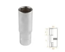 Головка торцевая глубокая шестигранная 1/2" 19 мм AFFIX AF00140019