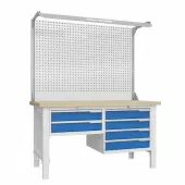 Верстак слесарный с двойным экраном и подсветкой Верстакофф CTR 1602.L14.5-2F