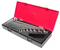 Набор ключей накидных JTC K6081 (6-24 мм, 75 град., 8 предметов в кейсе) 