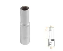 Головка торцевая глубокая шестигранная 1/4" 7 мм AFFIX AF00120007