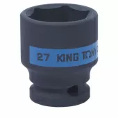 Головка торцевая ударная шестигранная 1/2", 27 мм KING TONY 453527M Головка торцевая ударная шестигранная 1/2", 27 мм KING TONY 453527M