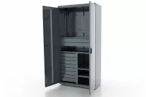 Шкаф инструментальный Classic 3 полки и 10 ящиков Ferrum 03.3104 (серый)