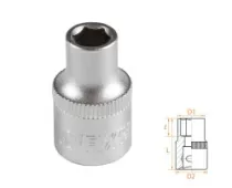 Головка торцевая стандартная шестигранная 3/8" 7 мм AFFIX AF00030007