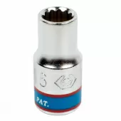 Головка торцевая стандартная двенадцатигранная 1/4", 6 мм KING TONY 233006M