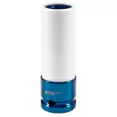 Головка торцевая ударная глубокая 1/2" 17 мм тонкостенная пластиковая защита AFFIX AF00645117