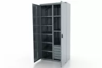Шкаф инструментальный металлический Classic 8 полок и 5 ящиков Ferrum 03.3058 (серый)