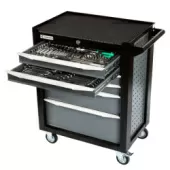 GARWIN PRO EQ-000012 Тележка инструментальная Standart 6 полок, с комплектом инструмента в разборном кейсе, 169 пр.