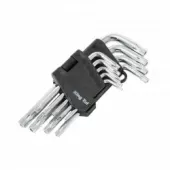 Набор ключей Г-образных TORX с отверстием 9пр. в блистере KINGTUL KT-5098L13