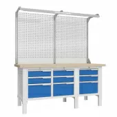 Верстак слесарный с двойным экраном и подсветкой Верстакофф CTR 1802.S333.13-2F