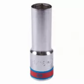 Головка торцевая глубокая шестигранная KING TONY 423518S, 1/2", 9/16", дюймовая