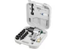 Пневмогайковерт 1/2" ECO AIW-610 с лубрикатором и головками (580 Нм, Ударный мех-м: twin hammer, 7000 об/мин, Макс.резьба: М18, 220 л/мин,)