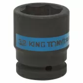 Головка торцевая ударная шестигранная 3/4", 32 мм KING TONY 653532M Головка торцевая ударная шестигранная 3/4", 32 мм KING TONY 653532M
