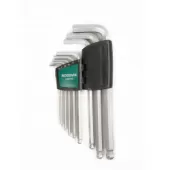 Набор ключей шестигранных ROSSVIK H0509S (9 пр., длинные с шаром)