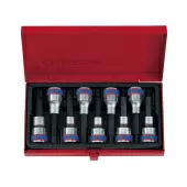 Набор торцевых насадок 1/2" TORX, Т20-Т60 мм, L = 80 мм, 9 предметов KING TONY 4119PR