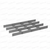 Разделитель для ящиков на 12 ячеек KV D1-1-12 (RAL 7012)