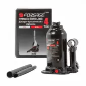 Домкрат бутылочный двухштоковый с клапаном, 4т Forsage F-TF0402