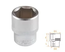 Головка торцевая стандартная шестигранная 1/4" 14 мм AFFIX AF00020014