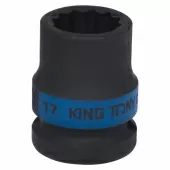 Головка торцевая ударная двенадцатигранная 1/2", 17 мм KING TONY 453017M Головка торцевая ударная двенадцатигранная 1/2", 17 мм KING TONY 453017M