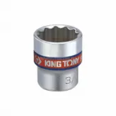 Головка торцевая стандартная двенадцатигранная KING TONY 333015S, 3/8", 15/32", дюймовая