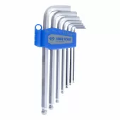 Набор Г-образных шестигранников 3/32"-3/8", с шаровым окончанием, 7 предметов KING TONY 20107SR