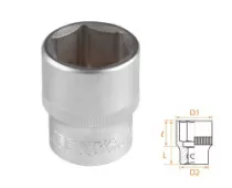 Головка торцевая стандартная шестигранная 1/2" 23 мм AFFIX AF00040023