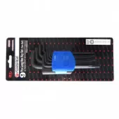 Набор ключей TORX Г-образных длинных с шаром 9пр. в пластиковом держателе Forsage F-5098LB