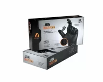 Нескользящие одноразовые нитриловые перчатки JetaPRO JSN50NATRIXBL08-M (размер M, черные, 50 шт) Нескользящие одноразовые нитриловые перчатки JetaPRO JSN50NATRIXBL08-M (размер M, черные, 50 шт)
