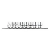 Licota TBS-22004 Набор торцевых головок 3/8" 12 гр. 5/16"-13/16" 9пр. на линейке