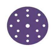 PURPLE диск на пленочной основе, циркониевый корунд Ø150мм, Р60, липучка 15 отв.