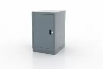 Тумба верстачная, дверца и 2 полки, серия L Ferrum 01.410L (серый)