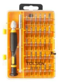 Набор вставок (бит) 1/4" PH, PZ, Hex, Torx, Slotted прецизионных 32 предмета TOLSEN TT20047S