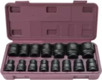 Набор головок торцевых ударных Thorvik S23S1115S (1/2"DR, 10-32 мм, 15 предметов)