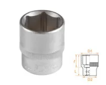 Головка торцевая стандартная шестигранная 3/8" 19 мм AFFIX AF00030019