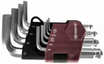 Набор ключей торцевых шестигранных коротких с шаром HKSB9S, H1.5-H10