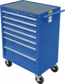 Тележка инструментальная для автосервиса СТАНКОИМПОРТ BTD-270071CS blu (7 ящиков, синий цвет)