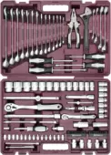 TS101 Набор инструмента универсальный 1/4", 1/2"DR, 101 предмет