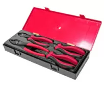 Набор инструментов губцевых JTC K5043 (4 предмета в кейсе: пассатижи, бокорезы, клещи)