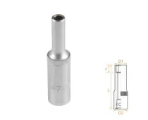 Головка торцевая глубокая шестигранная 1/4" 4 мм AFFIX AF00120004