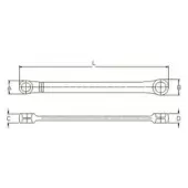 Licota AWT-EAF2024 Ключ накидной текстурный Е-профиль Е20 х Е24