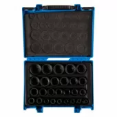 KING TONY Набор ударных торцевых головок 1/2", шестигранные, 8-36 мм, 27 предметов