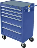 Тележка инструментальная для автосервиса СТАНКОИМПОРТ BTD-270061CS blu (6 ящиков, синий цвет)